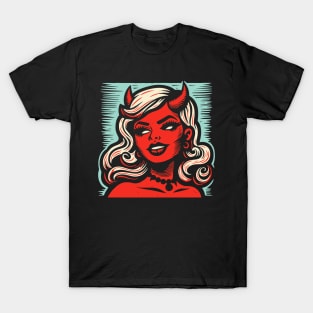 Retro Devil Girl T-Shirt